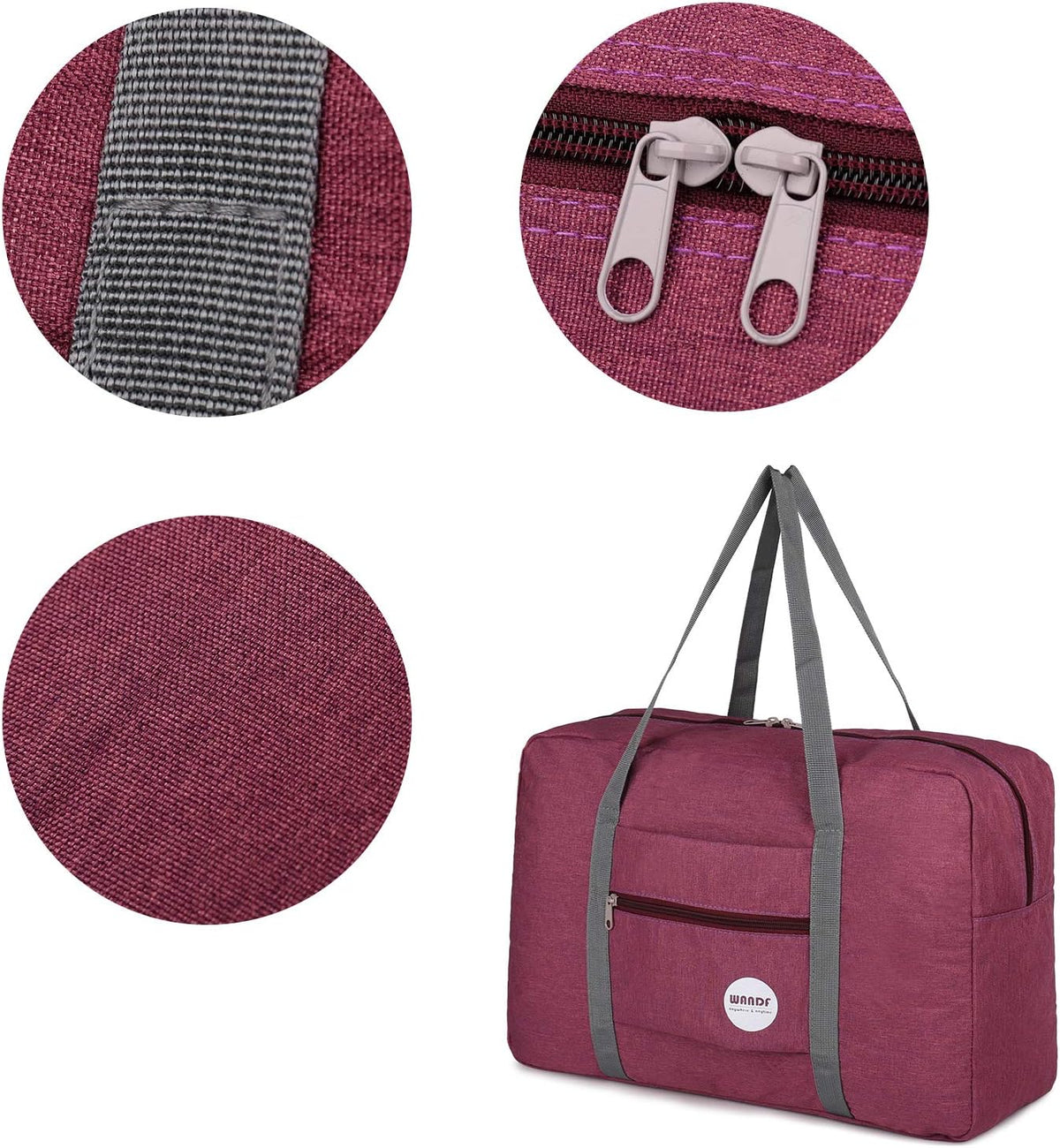 Personal Item Travel Bag, Carry On Duffle Bag Women | 18x14x8 inches, Frontier Airline Underseat Fit, Weekend Overnight Trips, Lightweight Packable