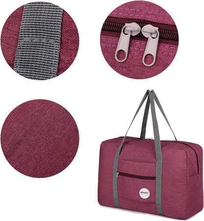 Personal Item Travel Bag, Carry On Duffle Bag Women | 18x14x8 inches, Frontier Airline Underseat Fit, Weekend Overnight Trips, Lightweight Packable
