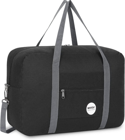 Personal Item Travel Bag, Carry On Duffle Bag Women | 18x14x8 inches, Frontier Airline Underseat Fit, Weekend Overnight Trips, Lightweight Packable
