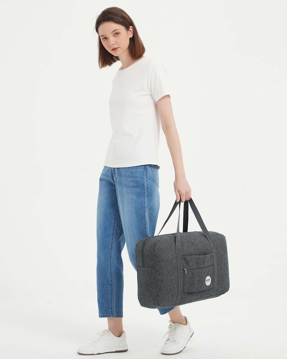 Personal Item Travel Bag, Carry On Duffle Bag Women | 18x14x8 inches, Frontier Airline Underseat Fit, Weekend Overnight Trips, Lightweight Packable