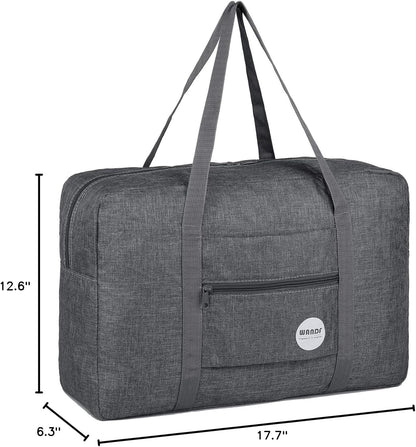 Personal Item Travel Bag, Carry On Duffle Bag Women | 18x14x8 inches, Frontier Airline Underseat Fit, Weekend Overnight Trips, Lightweight Packable