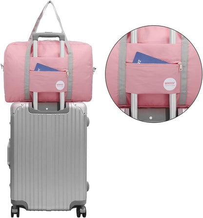 Personal Item Travel Bag, Carry On Duffle Bag Women | 18x14x8 inches, Frontier Airline Underseat Fit, Weekend Overnight Trips, Lightweight Packable