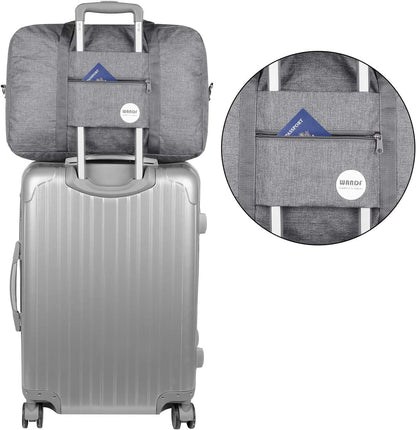 Personal Item Travel Bag, Carry On Duffle Bag Women | 18x14x8 inches, Frontier Airline Underseat Fit, Weekend Overnight Trips, Lightweight Packable