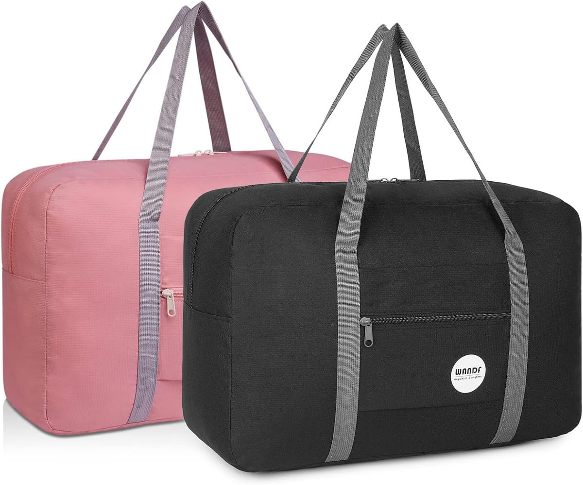 Personal Item Travel Bag, Carry On Duffle Bag Women | 18x14x8 inches, Frontier Airline Underseat Fit, Weekend Overnight Trips, Lightweight Packable