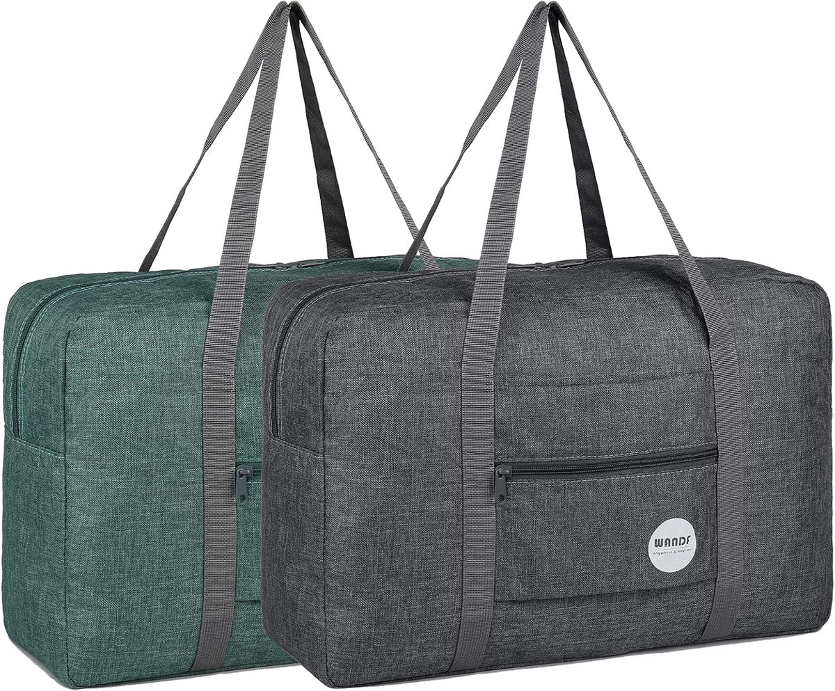 Personal Item Travel Bag, Carry On Duffle Bag Women | 18x14x8 inches, Frontier Airline Underseat Fit, Weekend Overnight Trips, Lightweight Packable