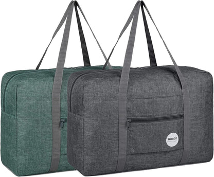 Personal Item Travel Bag, Carry On Duffle Bag Women | 18x14x8 inches, Frontier Airline Underseat Fit, Weekend Overnight Trips, Lightweight Packable