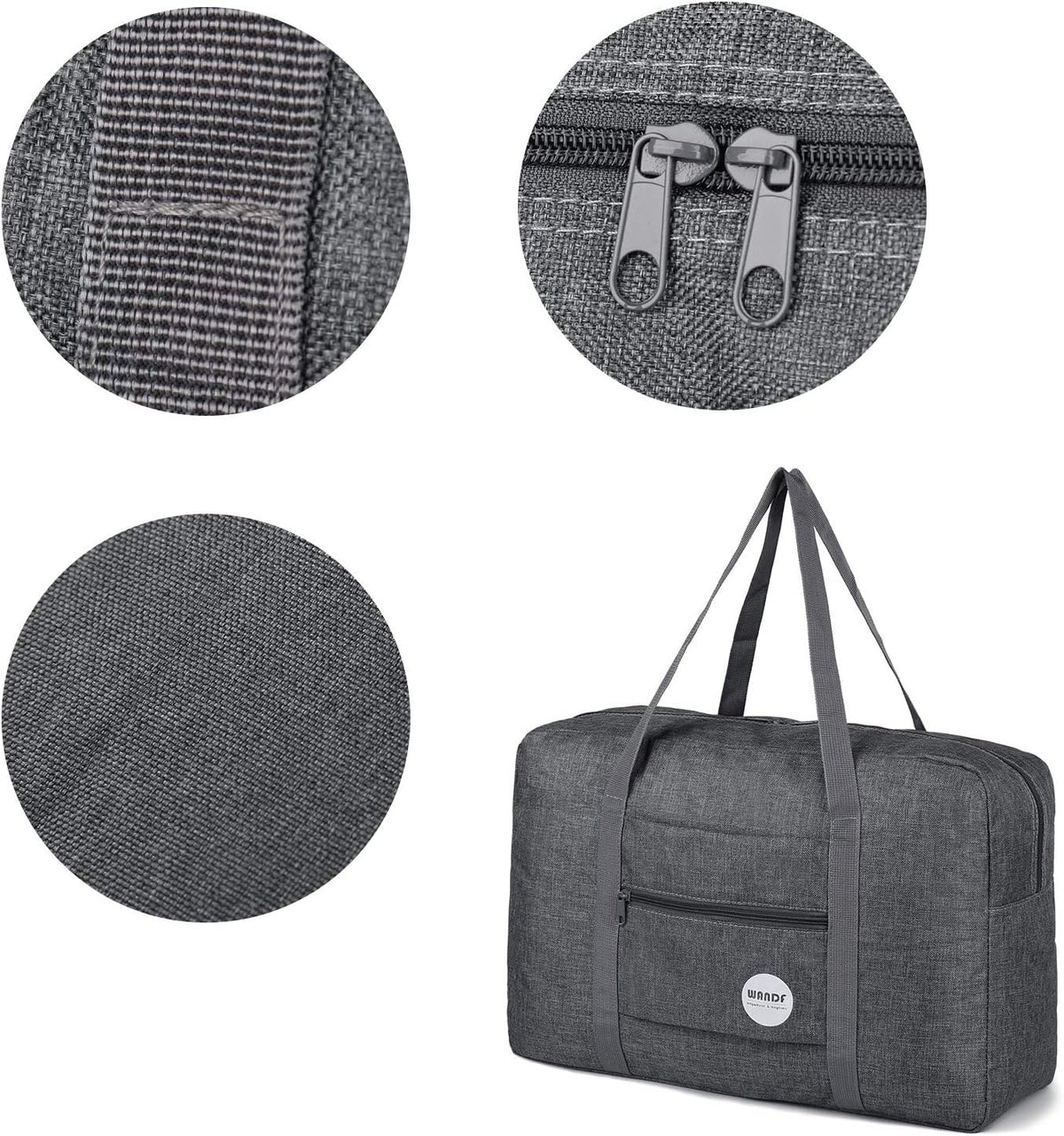 Personal Item Travel Bag, Carry On Duffle Bag Women | 18x14x8 inches, Frontier Airline Underseat Fit, Weekend Overnight Trips, Lightweight Packable