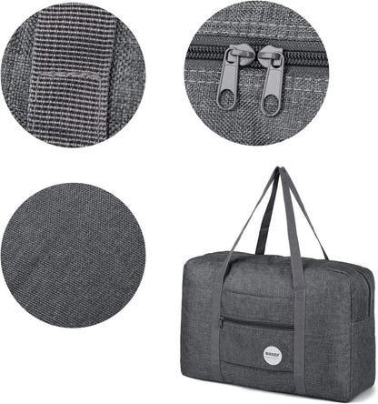 Personal Item Travel Bag, Carry On Duffle Bag Women | 18x14x8 inches, Frontier Airline Underseat Fit, Weekend Overnight Trips, Lightweight Packable