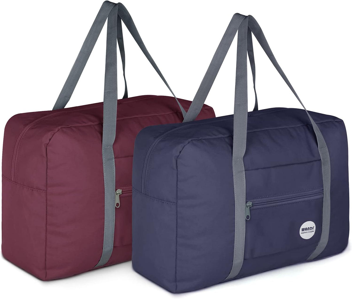 Personal Item Travel Bag, Carry On Duffle Bag Women | 18x14x8 inches, Frontier Airline Underseat Fit, Weekend Overnight Trips, Lightweight Packable