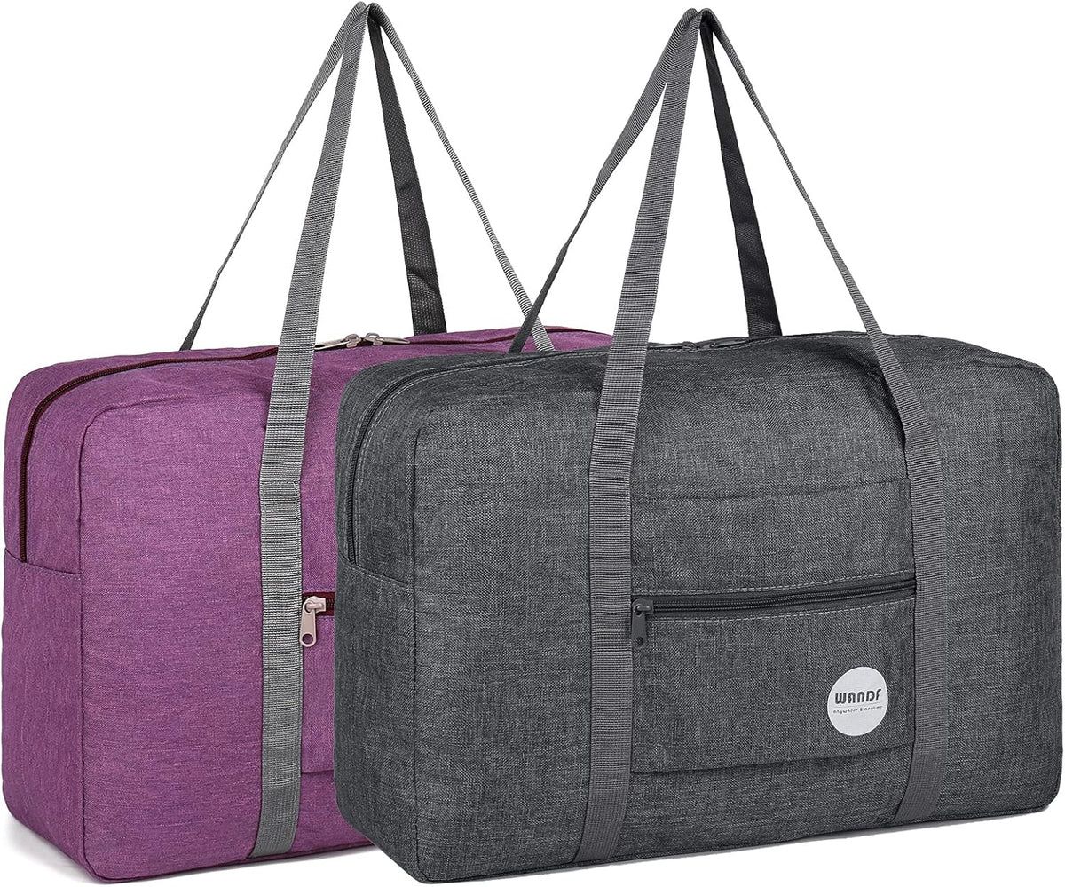 Personal Item Travel Bag, Carry On Duffle Bag Women | 18x14x8 inches, Frontier Airline Underseat Fit, Weekend Overnight Trips, Lightweight Packable