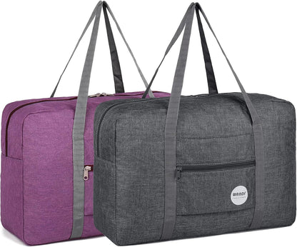 Personal Item Travel Bag, Carry On Duffle Bag Women | 18x14x8 inches, Frontier Airline Underseat Fit, Weekend Overnight Trips, Lightweight Packable