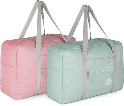 Personal Item Travel Bag, Carry On Duffle Bag Women | 18x14x8 inches, Frontier Airline Underseat Fit, Weekend Overnight Trips, Lightweight Packable
