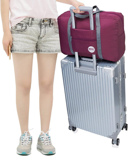 Personal Item Travel Bag, Carry On Duffle Bag Women | 18x14x8 inches, Frontier Airline Underseat Fit, Weekend Overnight Trips, Lightweight Packable
