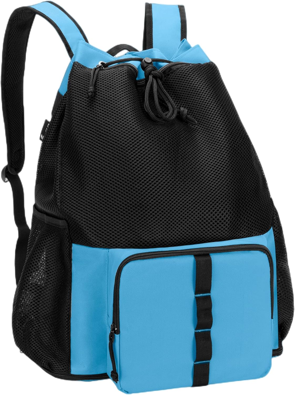Large Mesh Beach Backpack with Zipper Bottom for Men & Women | Breathable Fabric, Sandproof, Wet/Dry Storage Pocket, 33-Liter, for Swimming, Beach, Pool, Travel & Sports, Empty Bag Only