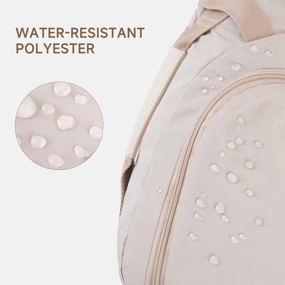 Crossbody Sling Backpack Travel Hiking Daypack for Women Men, Sling Bag Convertible Backpack with Front Curved Pocket for Outdoor Casual Travel Commuting, Beige