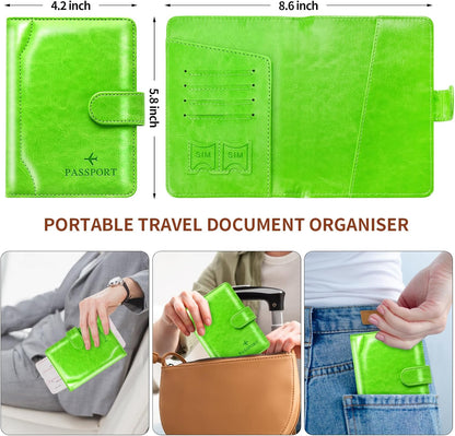 Passport Holder for Travel Essentials Wallet Cover Case Women Men Gift | Passport Holder for Travel Cruise Essentials, Passport Wallet Cover Case Women Men Travel Gifts