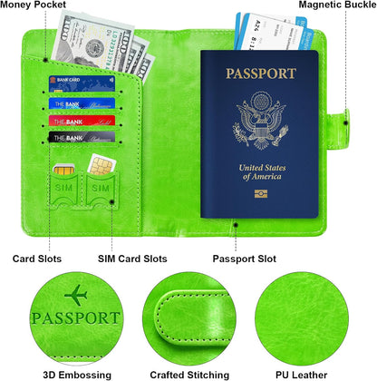 Passport Holder for Travel Essentials Wallet Cover Case Women Men Gift | Passport Holder for Travel Cruise Essentials, Passport Wallet Cover Case Women Men Travel Gifts
