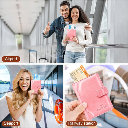 Passport Holder for Travel Essentials Wallet Cover Case Women Men Gift | Passport Holder for Travel Cruise Essentials, Passport Wallet Cover Case Women Men Travel Gifts