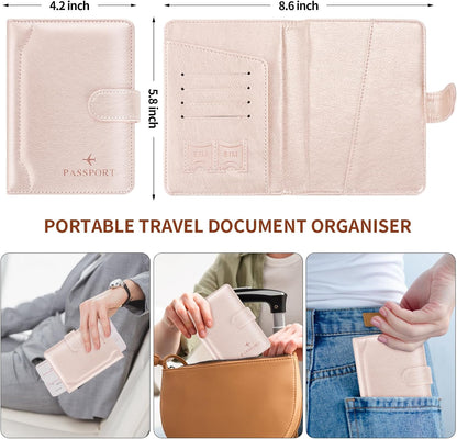 Passport Holder for Travel Essentials Wallet Cover Case Women Men Gift | Passport Holder for Travel Cruise Essentials, Passport Wallet Cover Case Women Men Travel Gifts