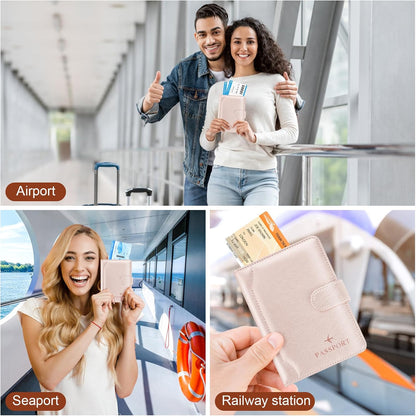 Passport Holder for Travel Essentials Wallet Cover Case Women Men Gift | Passport Holder for Travel Cruise Essentials, Passport Wallet Cover Case Women Men Travel Gifts