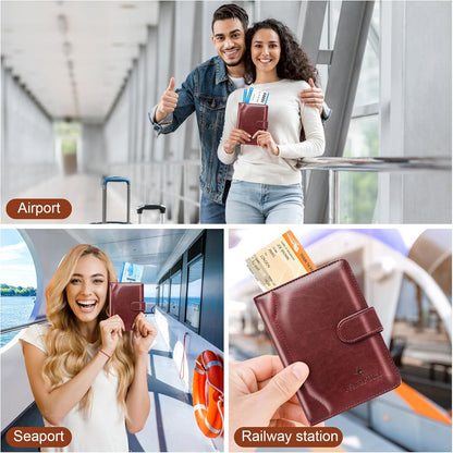 Passport Holder for Travel Essentials Wallet Cover Case Women Men Gift | Passport Holder for Travel Cruise Essentials, Passport Wallet Cover Case Women Men Travel Gifts