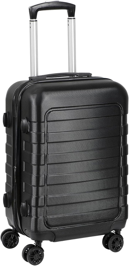 Hardside Expandable Luggage with Spinner Wheels, 21 Inch Carry On Luggage Airline Approved, Lightweight Travel Suitcase with Height Adjustable Handle (White)
