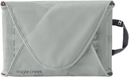 Pack-It Reveal Garment Folder - Travel Garment Bag with Compression Wings to Maximize Luggage Space - Convenient Top Handle - Quick Drying Material - Black - Medium