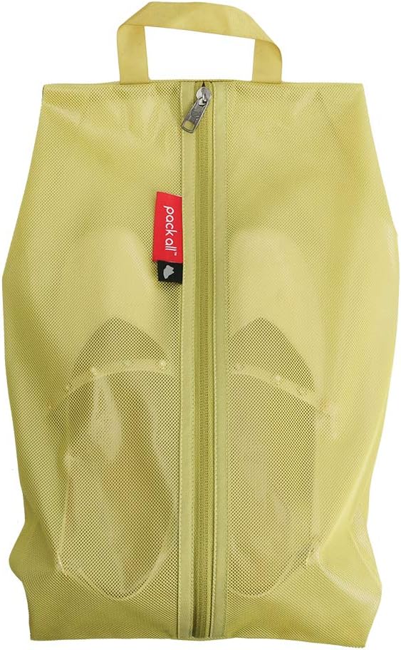 Shoe Bag for Travel, Water-Resistant Shoe Pouch for Gym, Odor-Resistant Soccer Cleats Bag for Sport (Black)