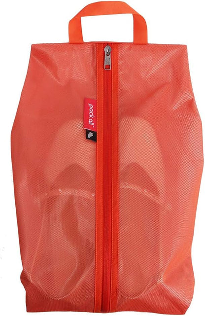 Shoe Bag for Travel, Water-Resistant Shoe Pouch for Gym, Odor-Resistant Soccer Cleats Bag for Sport (Black)