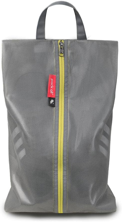 Shoe Bag for Travel, Water-Resistant Shoe Pouch for Gym, Odor-Resistant Soccer Cleats Bag for Sport (Black)