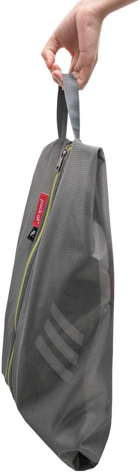 Shoe Bag for Travel, Water-Resistant Shoe Pouch for Gym, Odor-Resistant Soccer Cleats Bag for Sport (Black)