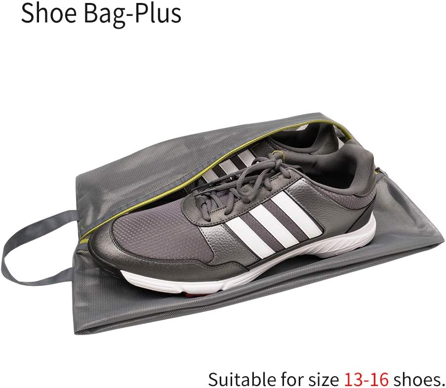 Shoe Bag for Travel, Water-Resistant Shoe Pouch for Gym, Odor-Resistant Soccer Cleats Bag for Sport (Black)