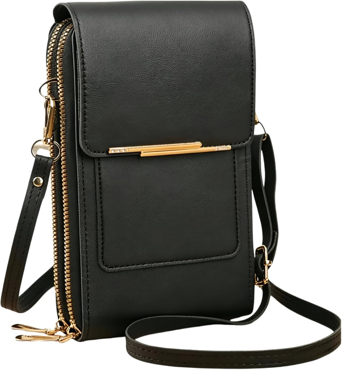 Touchscreen Crossbody Phone Purse for Women, Small Anti-Theft Leather Messenger Bag with RFID Blocking, Lightweight Quick