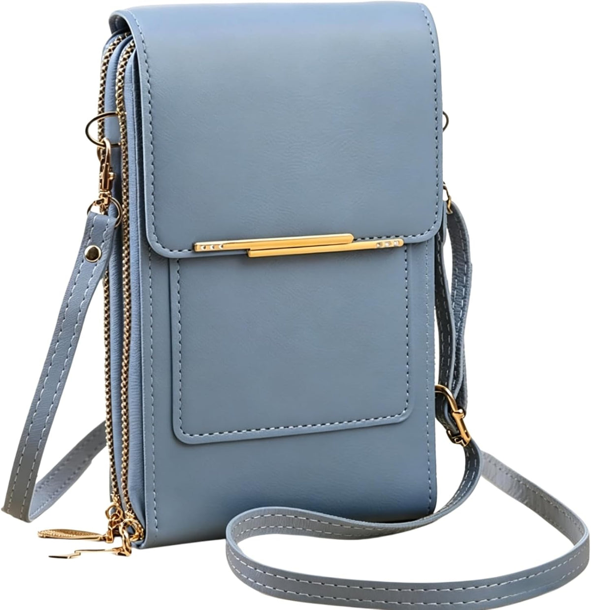 Touchscreen Crossbody Phone Purse for Women, Small Anti-Theft Leather Messenger Bag with RFID Blocking, Lightweight Quick