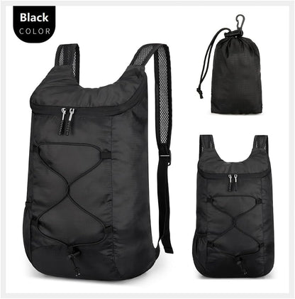 16L Foldable Hiking Backpack,Small Packable Daypack,Dark Blue | Lightweight ,Outdoor Collapsible Rucksack,Ultralight Folding Back Pack, Water Repellent, Men Women Travel Gym, Easy Carry-on
