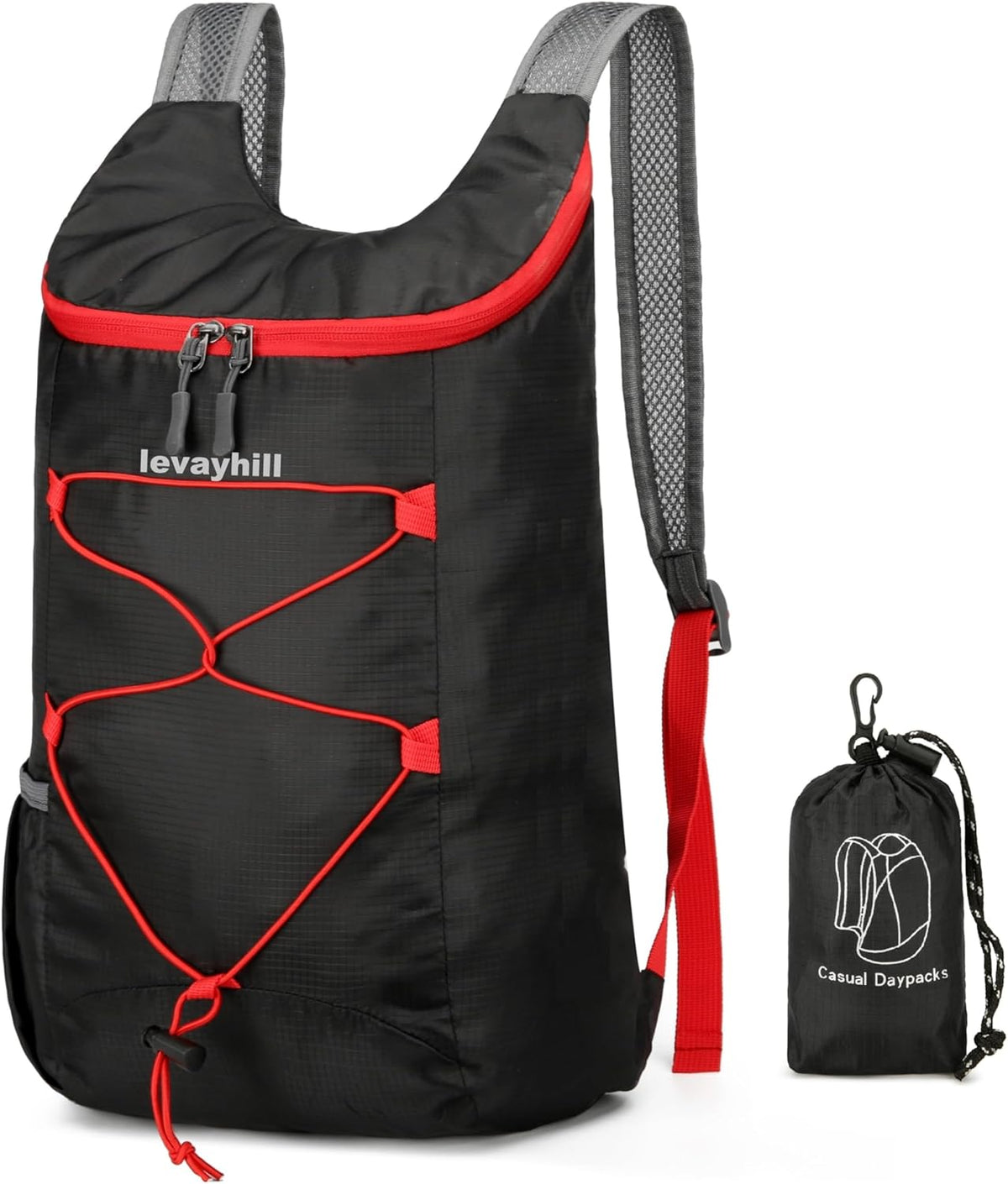 16L Foldable Hiking Backpack,Small Packable Daypack,Dark Blue | Lightweight ,Outdoor Collapsible Rucksack,Ultralight Folding Back Pack, Water Repellent, Men Women Travel Gym, Easy Carry-on