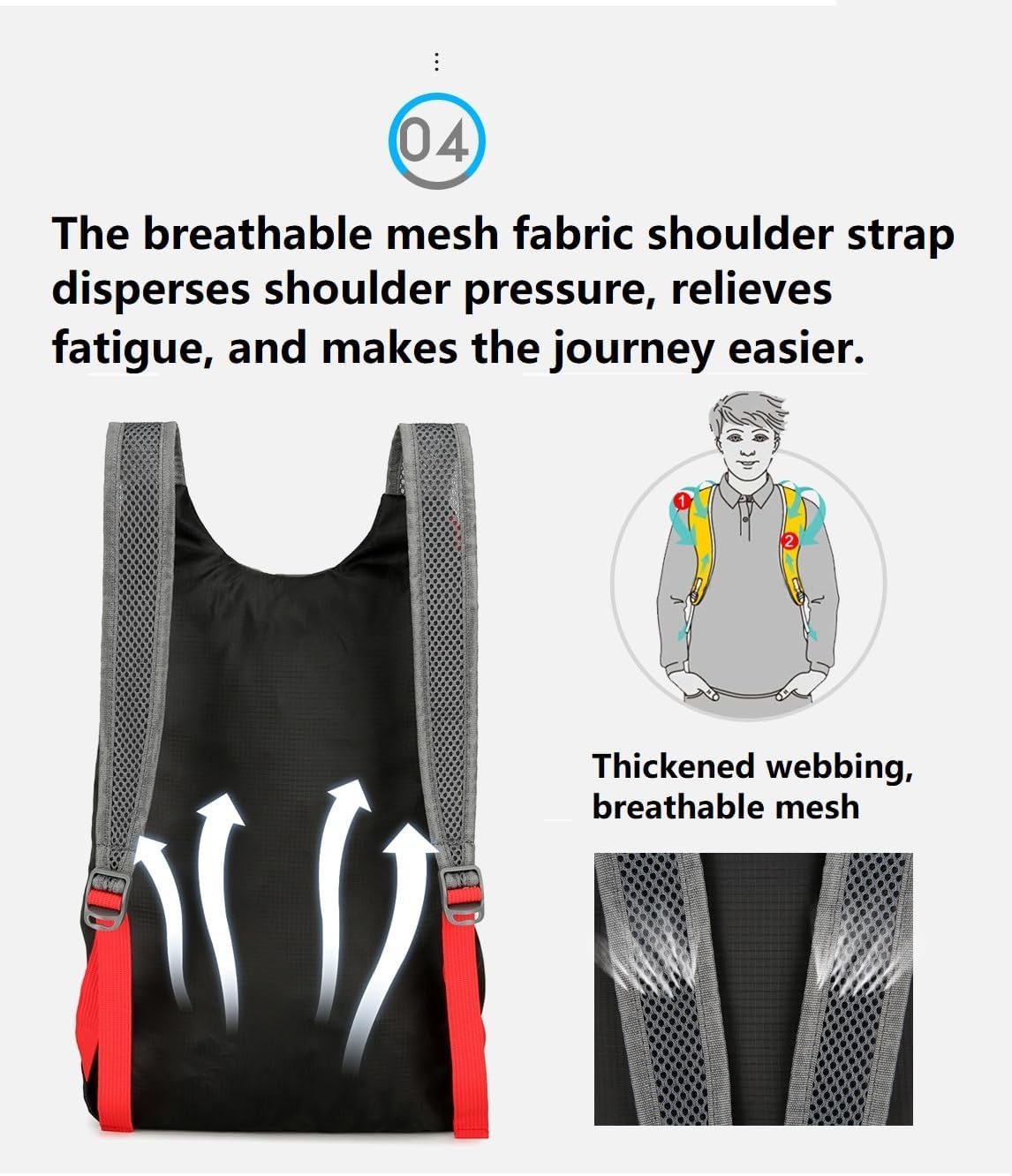 16L Foldable Hiking Backpack,Small Packable Daypack,Dark Blue | Lightweight ,Outdoor Collapsible Rucksack,Ultralight Folding Back Pack, Water Repellent, Men Women Travel Gym, Easy Carry-on