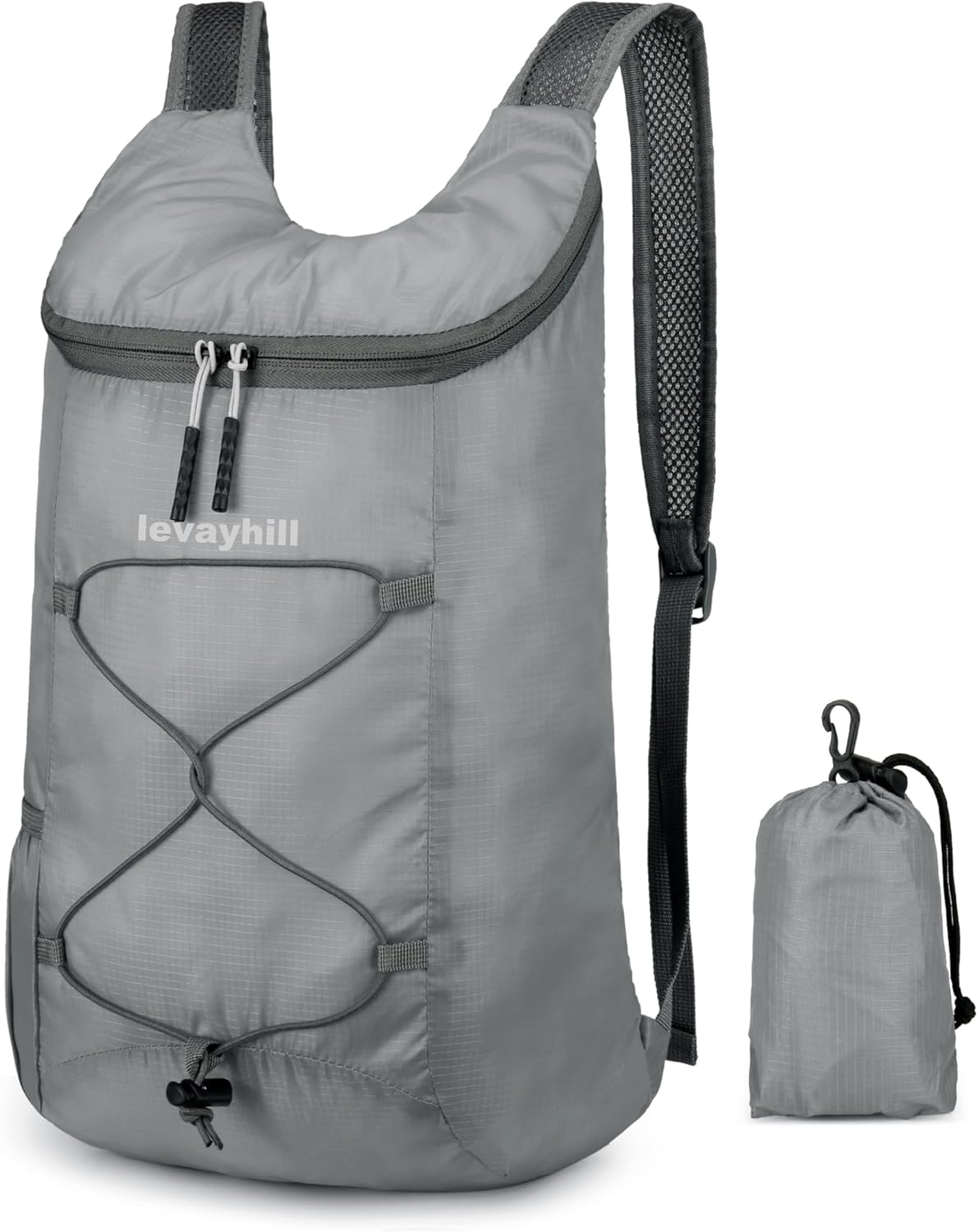 16L Foldable Hiking Backpack,Small Packable Daypack,Dark Blue | Lightweight ,Outdoor Collapsible Rucksack,Ultralight Folding Back Pack, Water Repellent, Men Women Travel Gym, Easy Carry-on