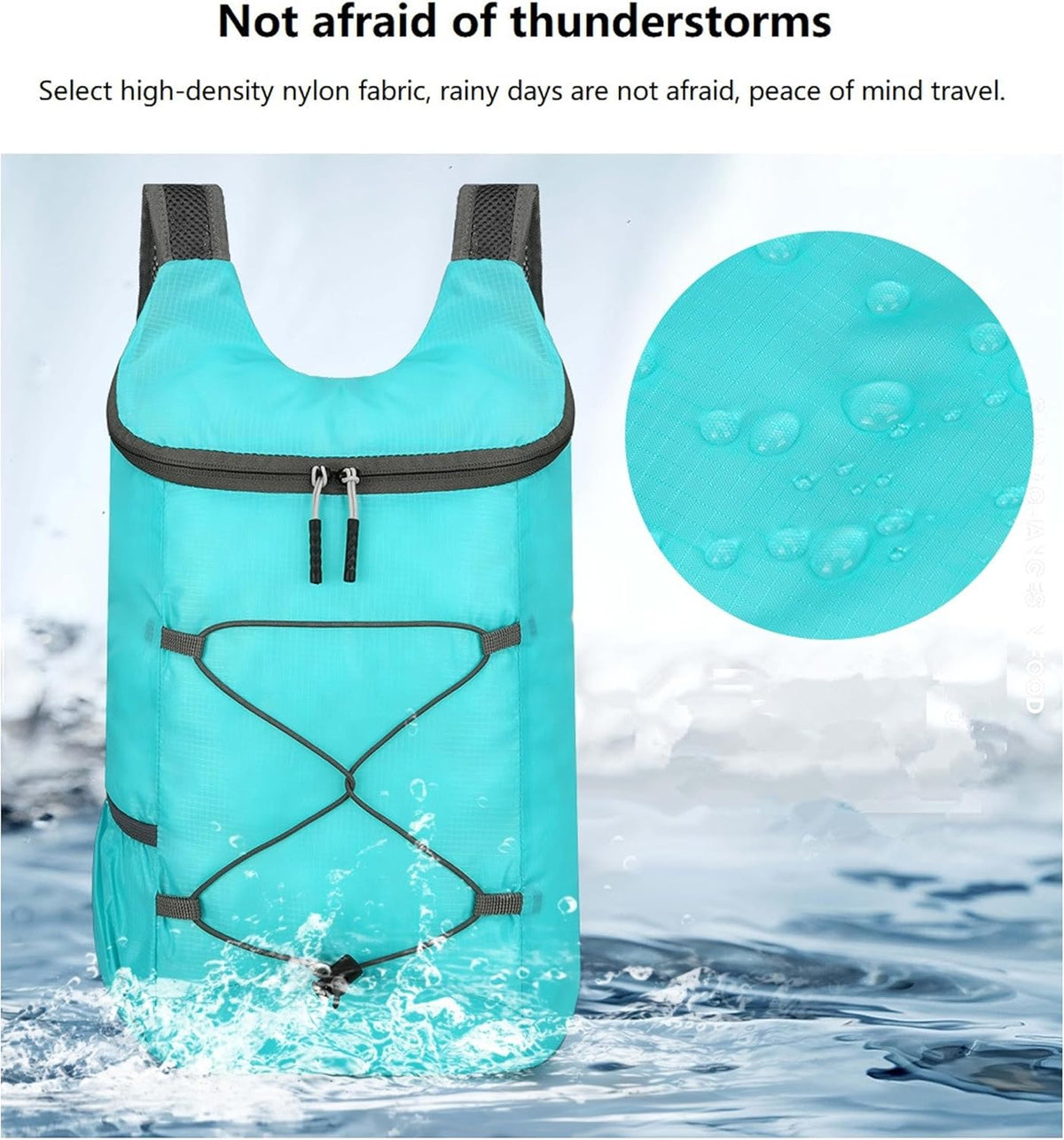 16L Foldable Hiking Backpack,Small Packable Daypack,Dark Blue | Lightweight ,Outdoor Collapsible Rucksack,Ultralight Folding Back Pack, Water Repellent, Men Women Travel Gym, Easy Carry-on