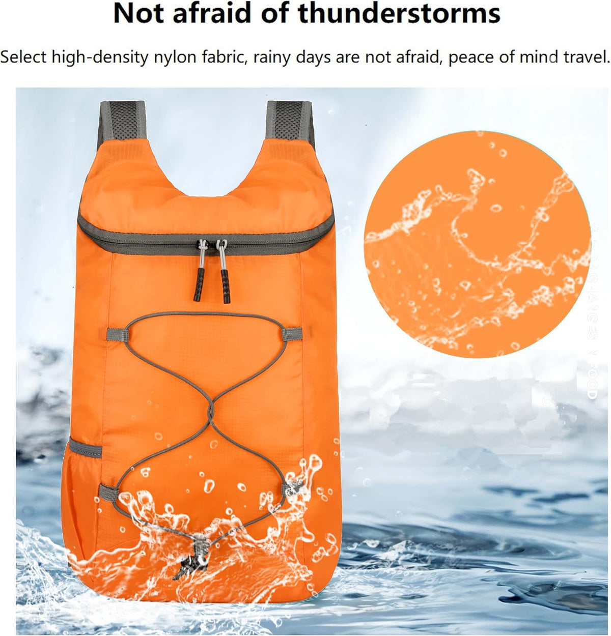 16L Foldable Hiking Backpack,Small Packable Daypack,Dark Blue | Lightweight ,Outdoor Collapsible Rucksack,Ultralight Folding Back Pack, Water Repellent, Men Women Travel Gym, Easy Carry-on