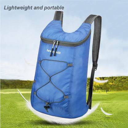 16L Foldable Hiking Backpack,Small Packable Daypack,Dark Blue | Lightweight ,Outdoor Collapsible Rucksack,Ultralight Folding Back Pack, Water Repellent, Men Women Travel Gym, Easy Carry-on
