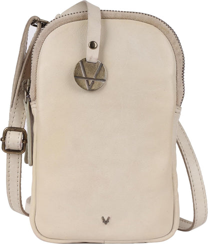 Genuine Italian Leather Small Leather Crossbody Bags For Women Cell Phone Purse, Trendy Casual Detachable Strap