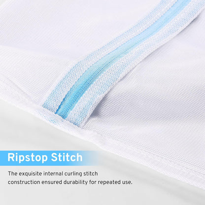 Ultimate 7 Pack 6 Size Mesh Laundry Bags Set for Delicates with AUTO-Lock Zipper, Lingerie Bags for Washing Delicates, Laundry Bags Mesh Wash Bags, Delicates Laundry Bag for Jeans,Blouse,Stocking,Bra