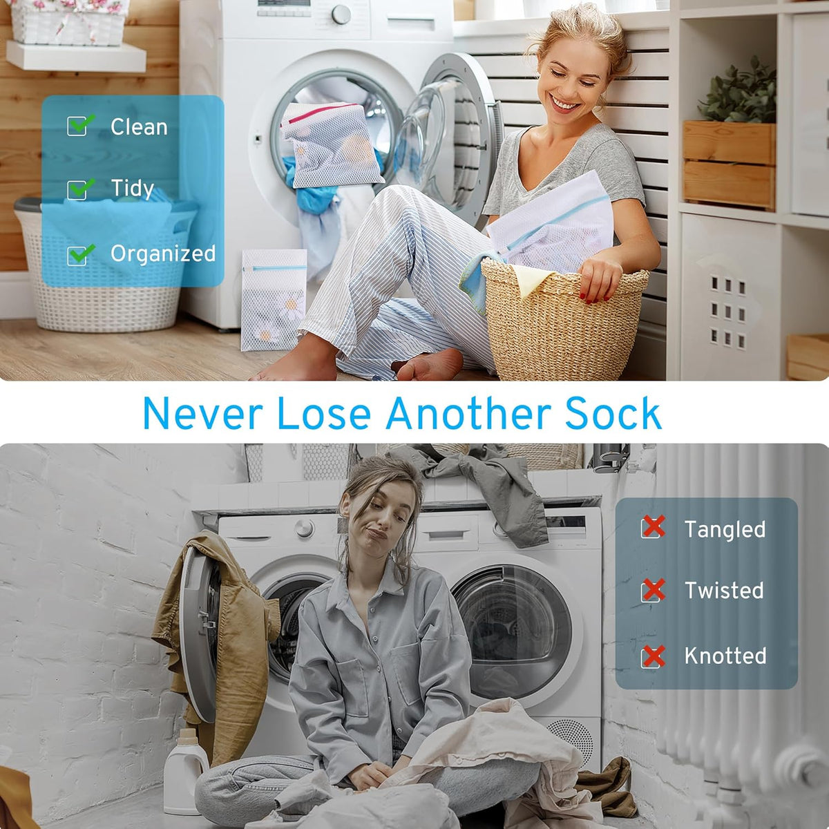 Ultimate 7 Pack 6 Size Mesh Laundry Bags Set for Delicates with AUTO-Lock Zipper, Lingerie Bags for Washing Delicates, Laundry Bags Mesh Wash Bags, Delicates Laundry Bag for Jeans,Blouse,Stocking,Bra