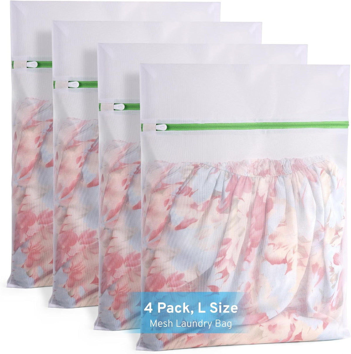 Ultimate 7 Pack 6 Size Mesh Laundry Bags Set for Delicates with AUTO-Lock Zipper, Lingerie Bags for Washing Delicates, Laundry Bags Mesh Wash Bags, Delicates Laundry Bag for Jeans,Blouse,Stocking,Bra