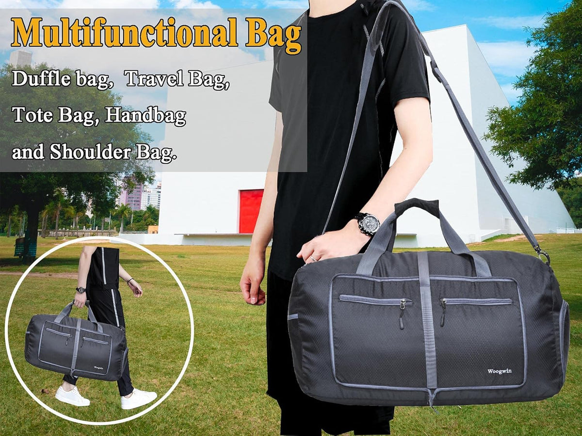 Travel Duffel Bag Large Foldable Waterproof Overnight Bag for Beach Swim Bags Pool Sports Gym