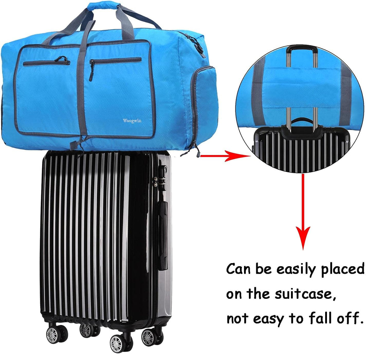 Travel Duffel Bag Large Foldable Waterproof Overnight Bag for Beach Swim Bags Pool Sports Gym