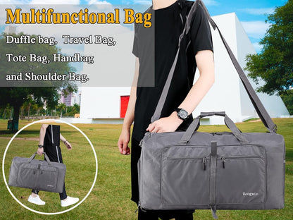 Travel Duffel Bag Large Foldable Waterproof Overnight Bag for Beach Swim Bags Pool Sports Gym