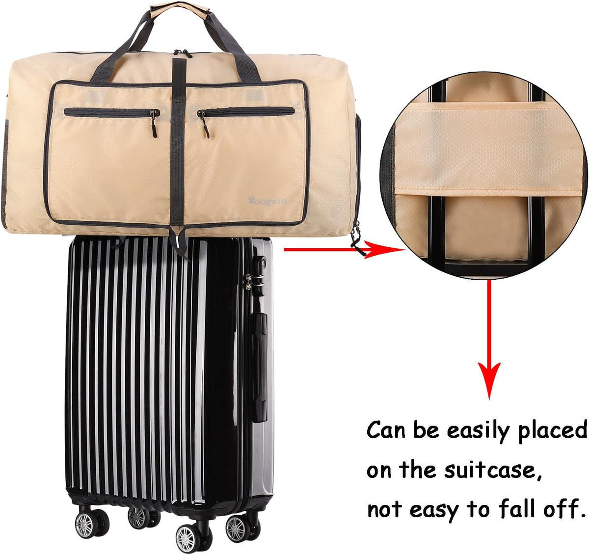 Travel Duffel Bag Large Foldable Waterproof Overnight Bag for Beach Swim Bags Pool Sports Gym