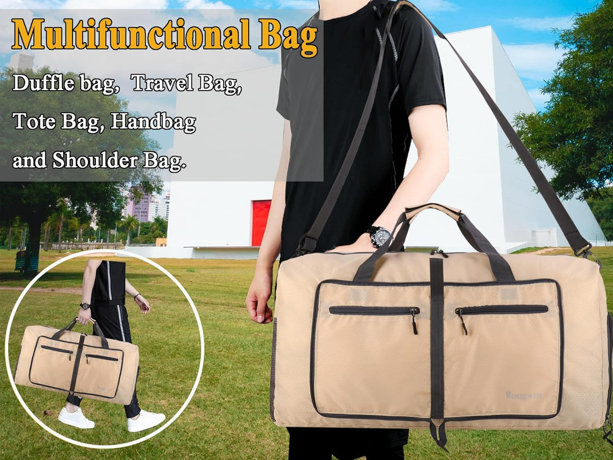 Travel Duffel Bag Large Foldable Waterproof Overnight Bag for Beach Swim Bags Pool Sports Gym
